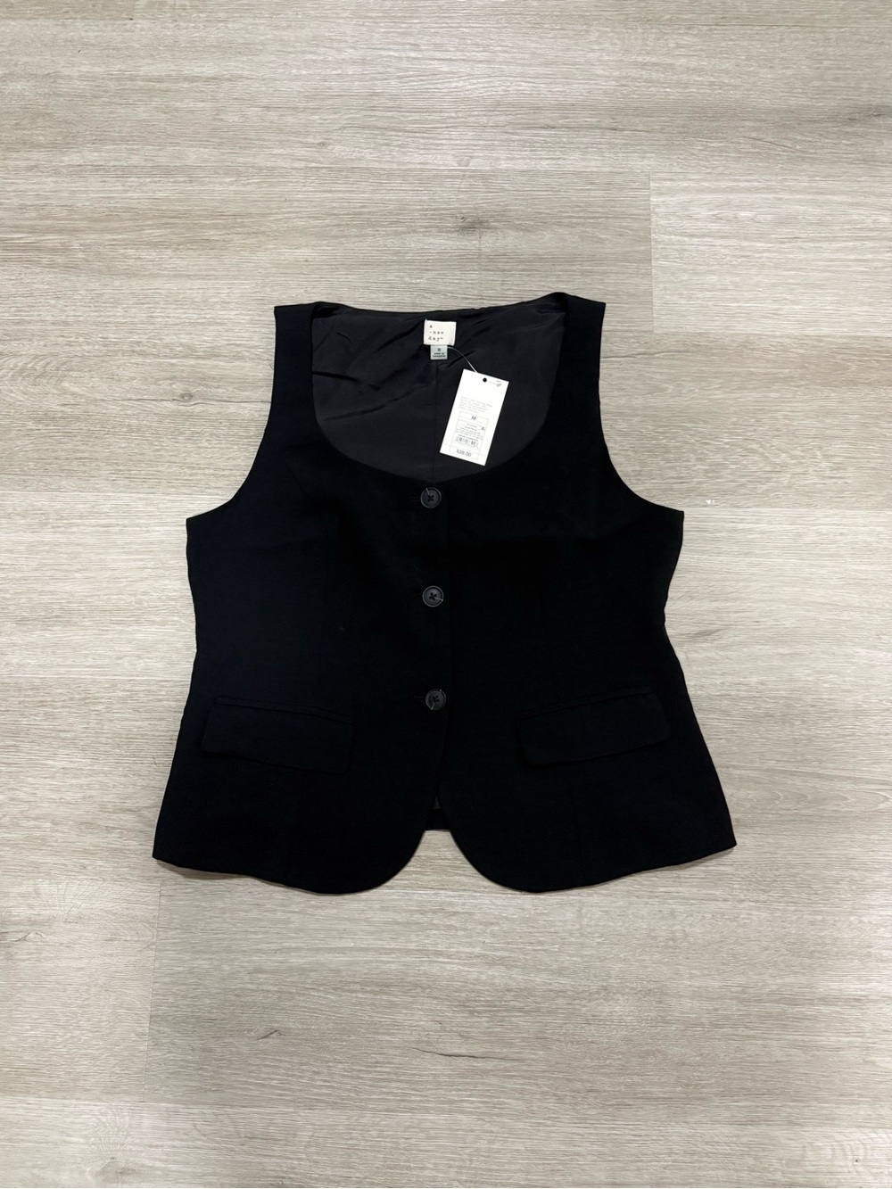 a new day Black Womens Tailored Button Vest - Picture 3 of 9